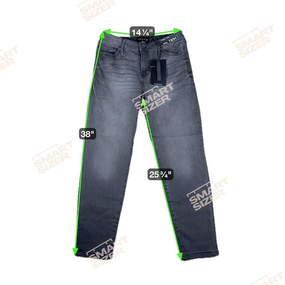 Kendall + Kylie Women's Skinny Jeans Size 13 Gray Dark Wash 31 Waist - Picture 3 of 9